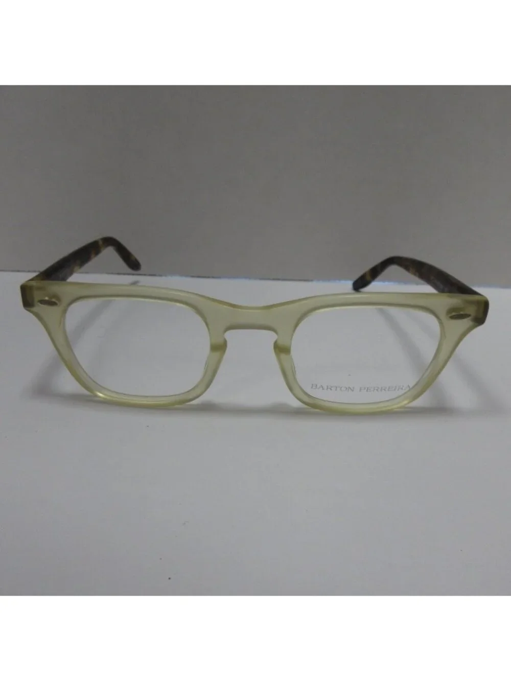 Barton Perreira Eyeglasses White Rectangular Rounded 47-24-149